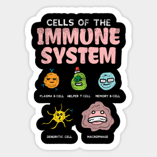 Cells Of The Immune System Sticker